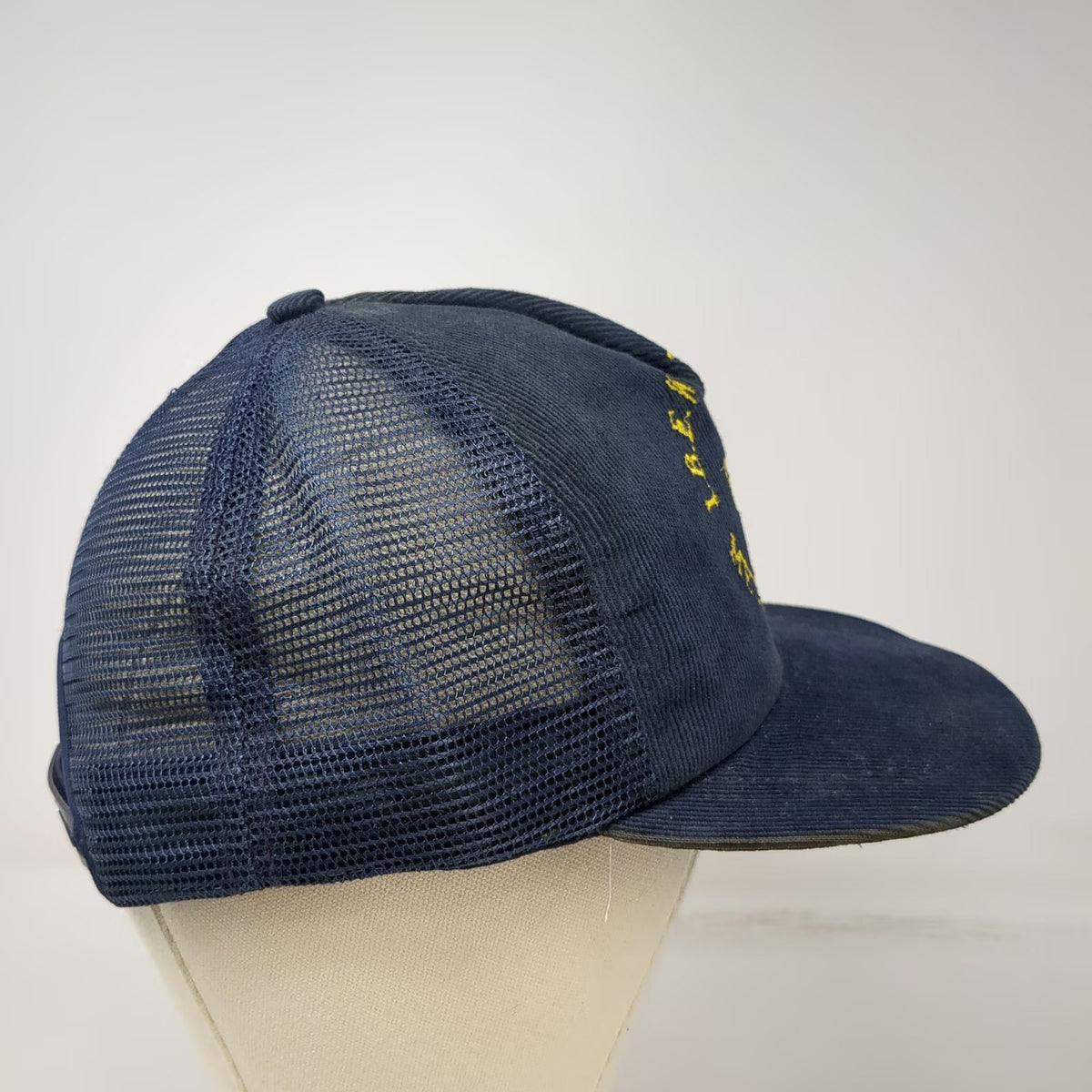 Red River Co. Trucker Hat Blue One Size IBEW Local 659 Union Corduroy USA Made