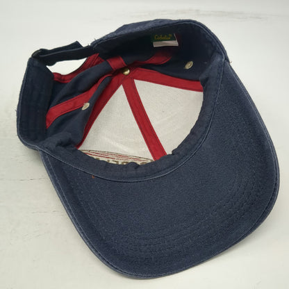 Cabela's Baseball Cap Blue One Size 1961 Eagle Mountain Patch Strapback Hat