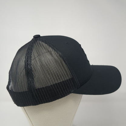 The Classics Yupoong Snapback Trucker Hat Black One Size Embroidered