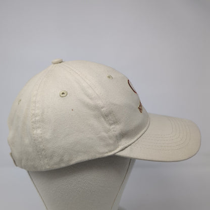 Oaks Christian Strapback Hat Beige One Size Adjustable Pacific Headwear