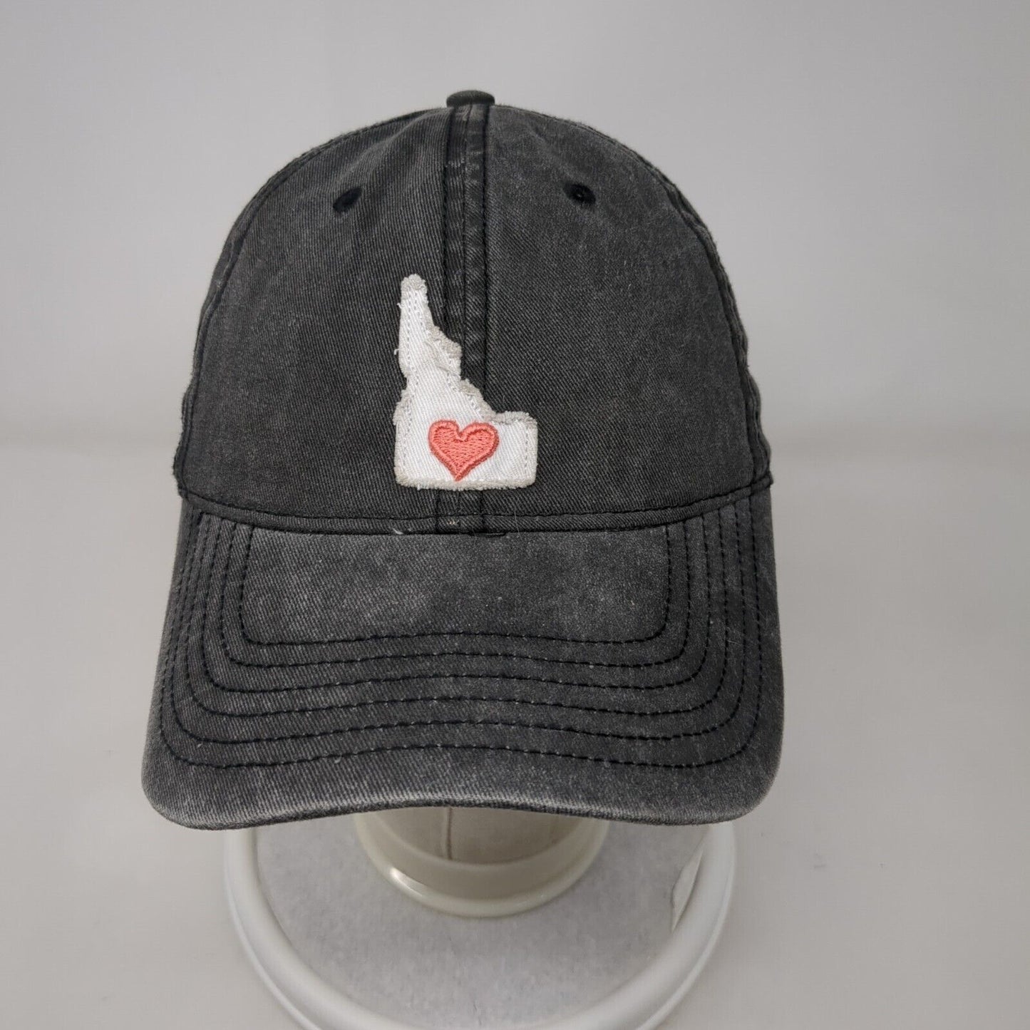 Idaho Heart Slideback Hat Gray OSFM Adjustable Home Free 6 Panel