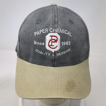 Toppers Inc Baseball Cap Gray One Size Two Tone Slideback Paper Chemical Hat