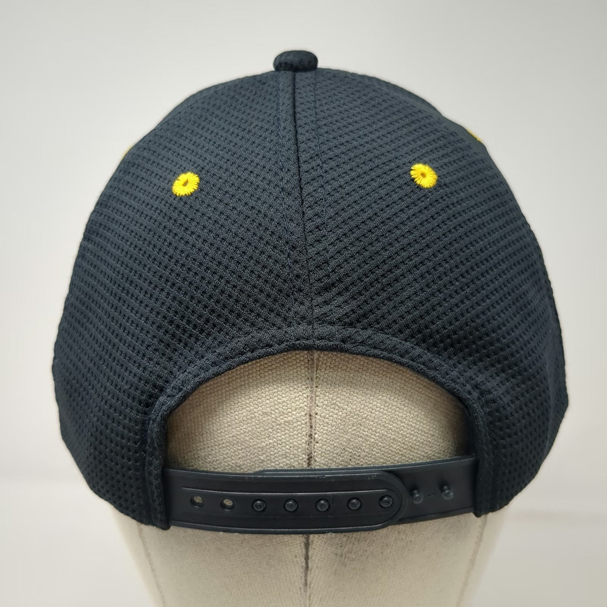 McDonald's Blue Snapback Hat One Size Mesh Polyester Yellow Arches M Logo