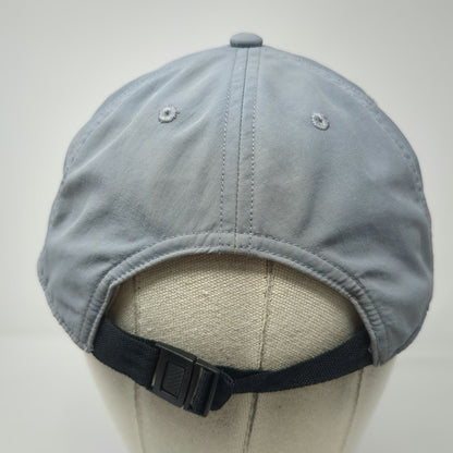 PINK Baseball Cap Gray One Size Adjustable Strap Contrast Piping Curved Brim Hat