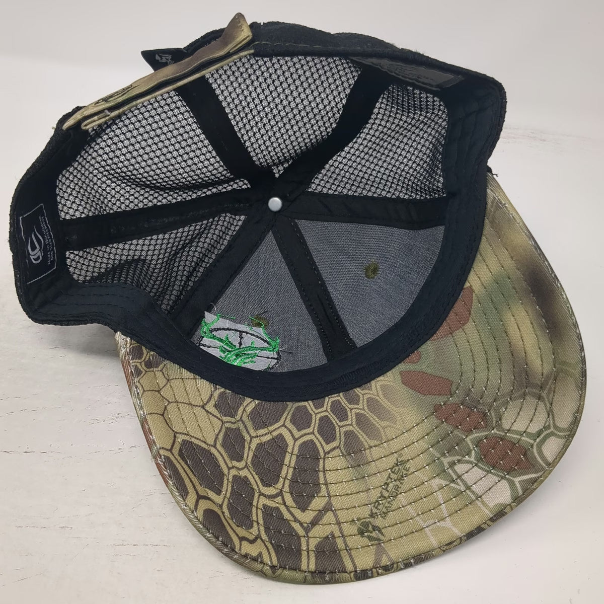 Outdoor Cap Green OSFM Baseball Cap Midet Firearms Kryptek Camo Mesh Back Hat