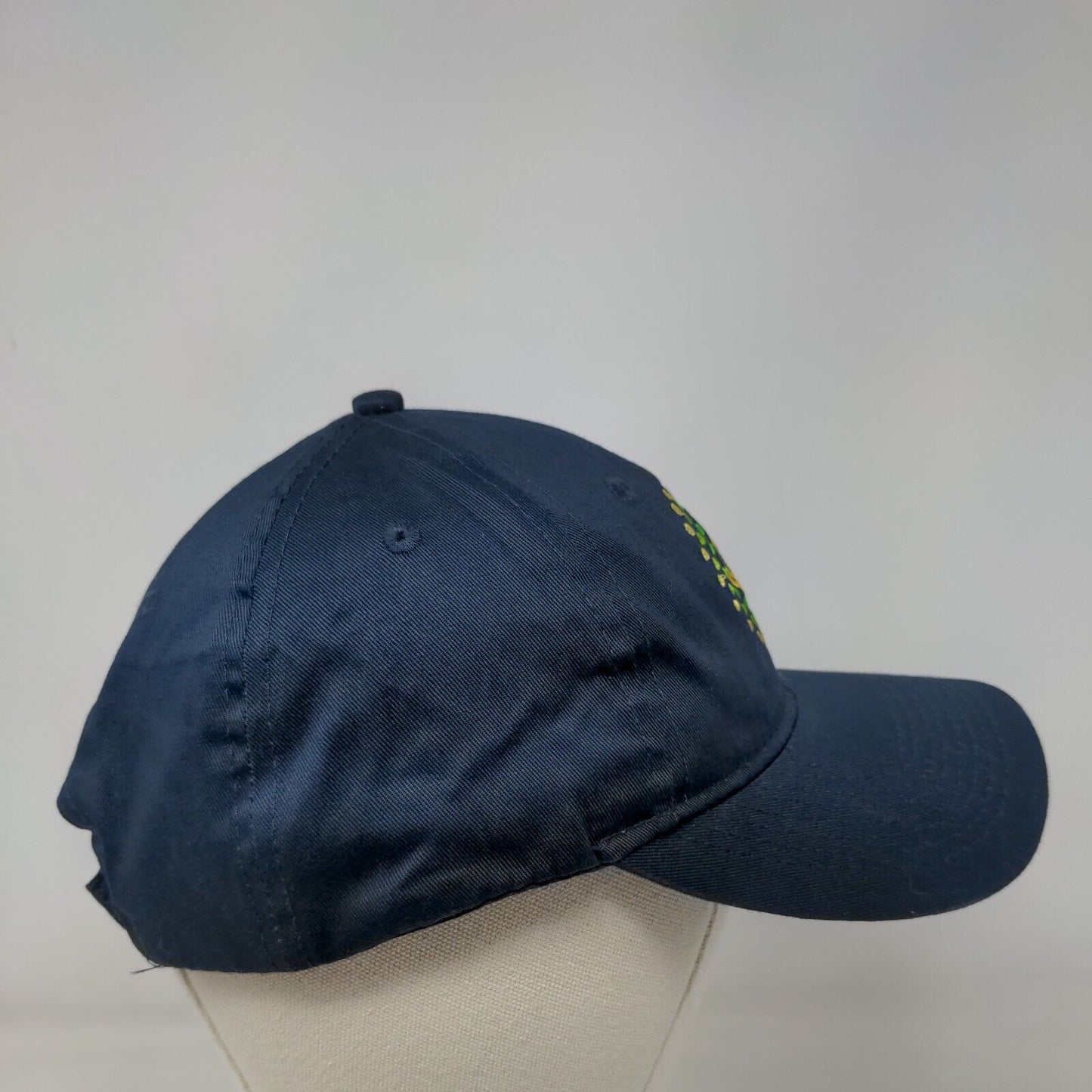Trulieve Strapback Hat Blue One Size Embroidered Solid Port & Company