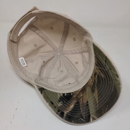 Cub Cadet Men's Strapback Hat Tan Embroidered Logo 100% Cotton