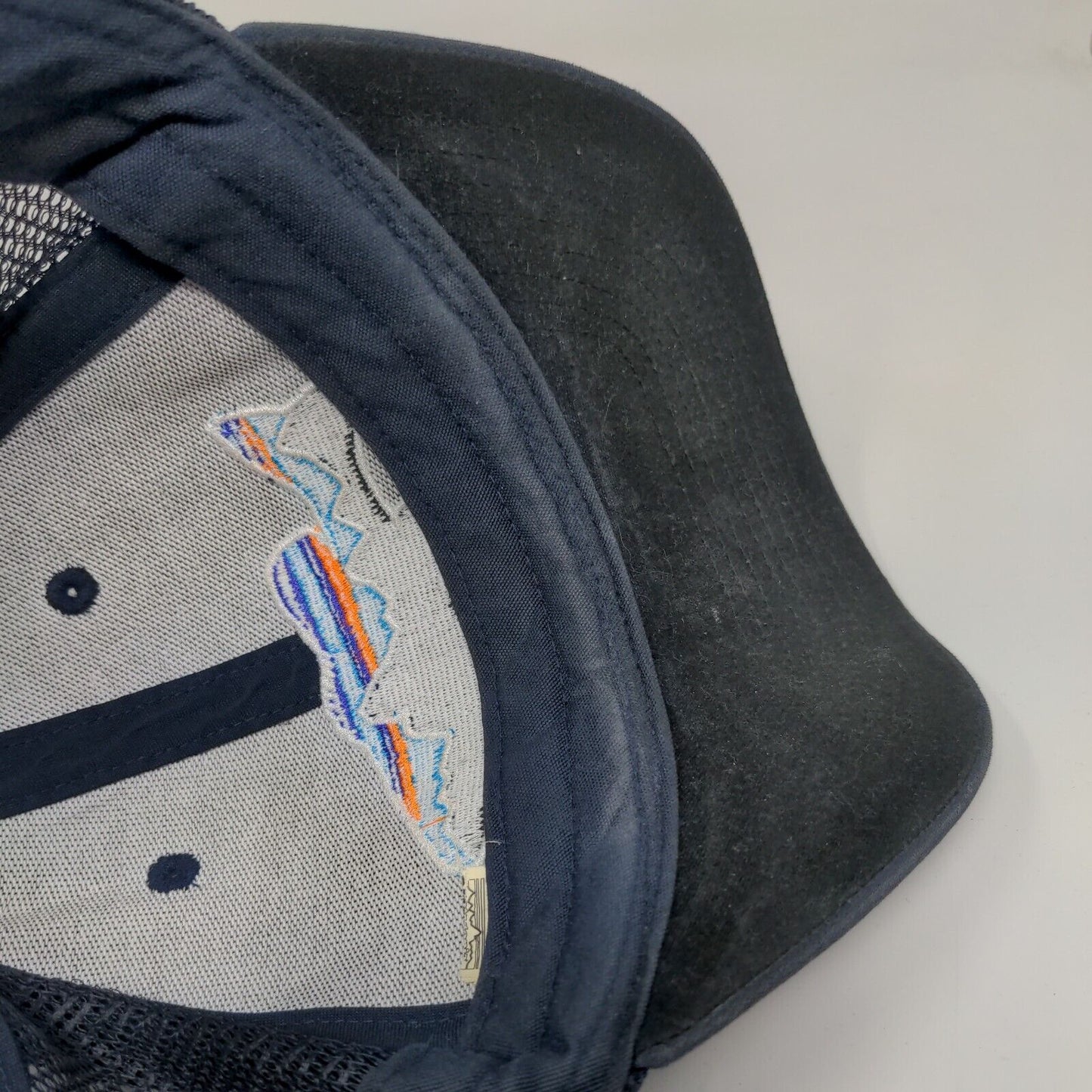 Patagonia Snapback Trucker Hat Blue One Size Embroidered Adjustable Mesh Back
