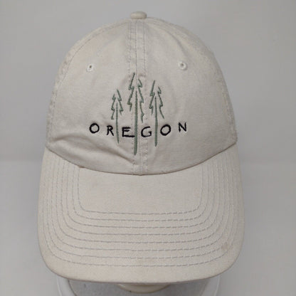 Oregon Slideback Hat Tan One Size Adjustable Embroidered 6 Panel Cotton