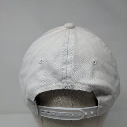 Bass Pro Shops Snapback Hat White OSFM Solid Gone Fishing Embroidered