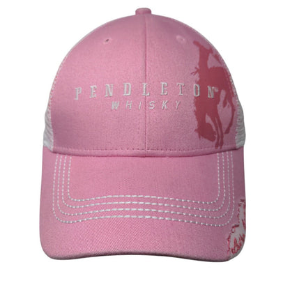 Pendleton Whisky Snapback Trucker Hat Pink One Size Mesh Back 6 Panel