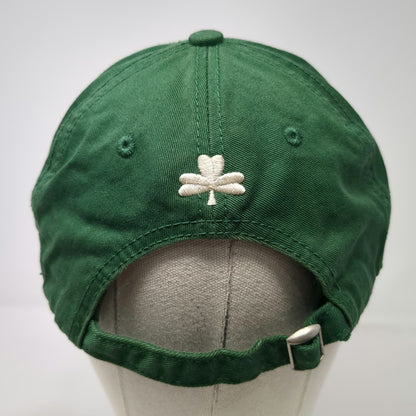 Green Baseball Cap One Size Ireland Dublin Shamrock Embroidered Hat Slideback