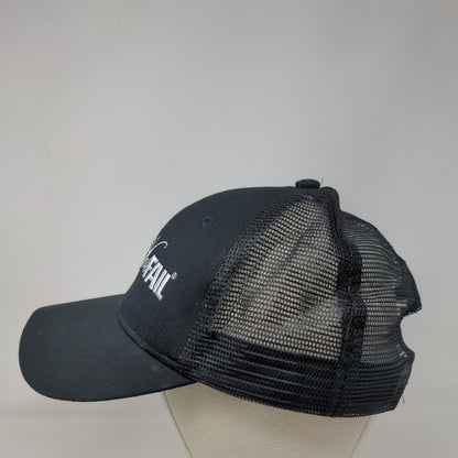 Flag Nor Fail Snapback Mesh Back Trucker Hat Black One Size Embroidered