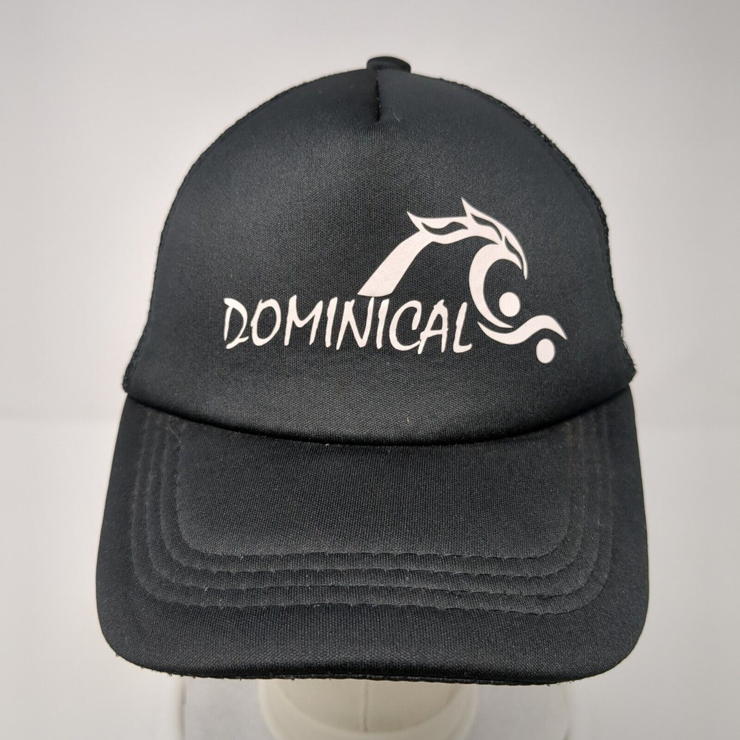 Dominical Snapback Mesh Back Trucker Hat Black OSFA Solid Adjustable
