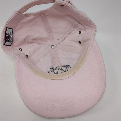 MV Martha's Vineyard Slideback Hat Pink OS Adjustable Embroidered MV Sport