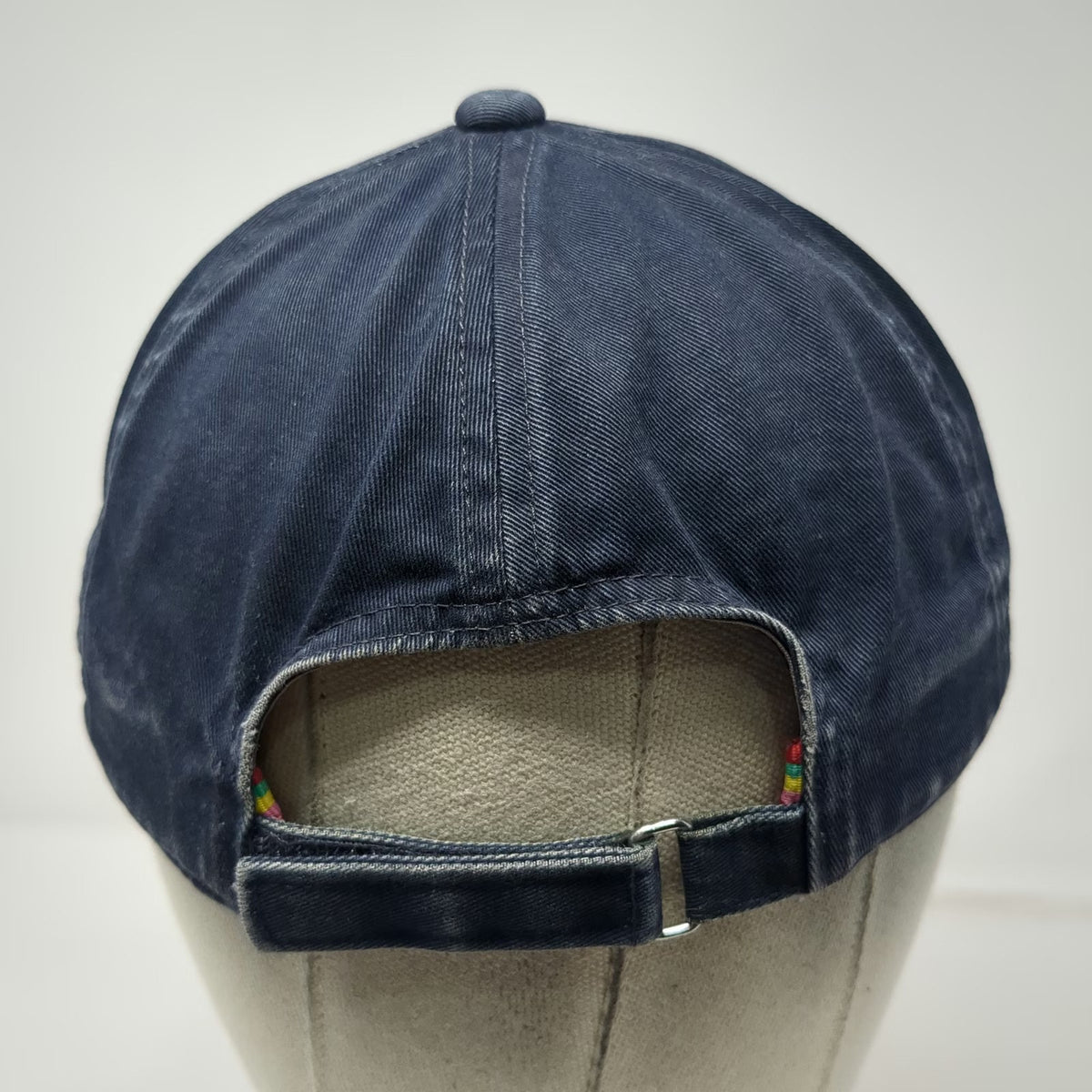 Old Navy Baseball Cap Blue L Winged 2 Gym Graphic Rainbow Stripe Sweatband hat