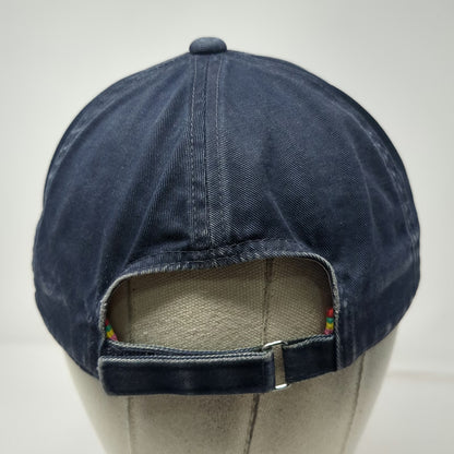 Old Navy Baseball Cap Blue L Winged 2 Gym Graphic Rainbow Stripe Sweatband hat
