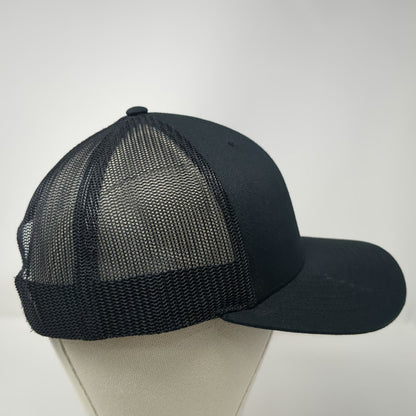 Richardson Trucker Hat Black One Size Secuvant Embroidered Logo Mesh Snapback
