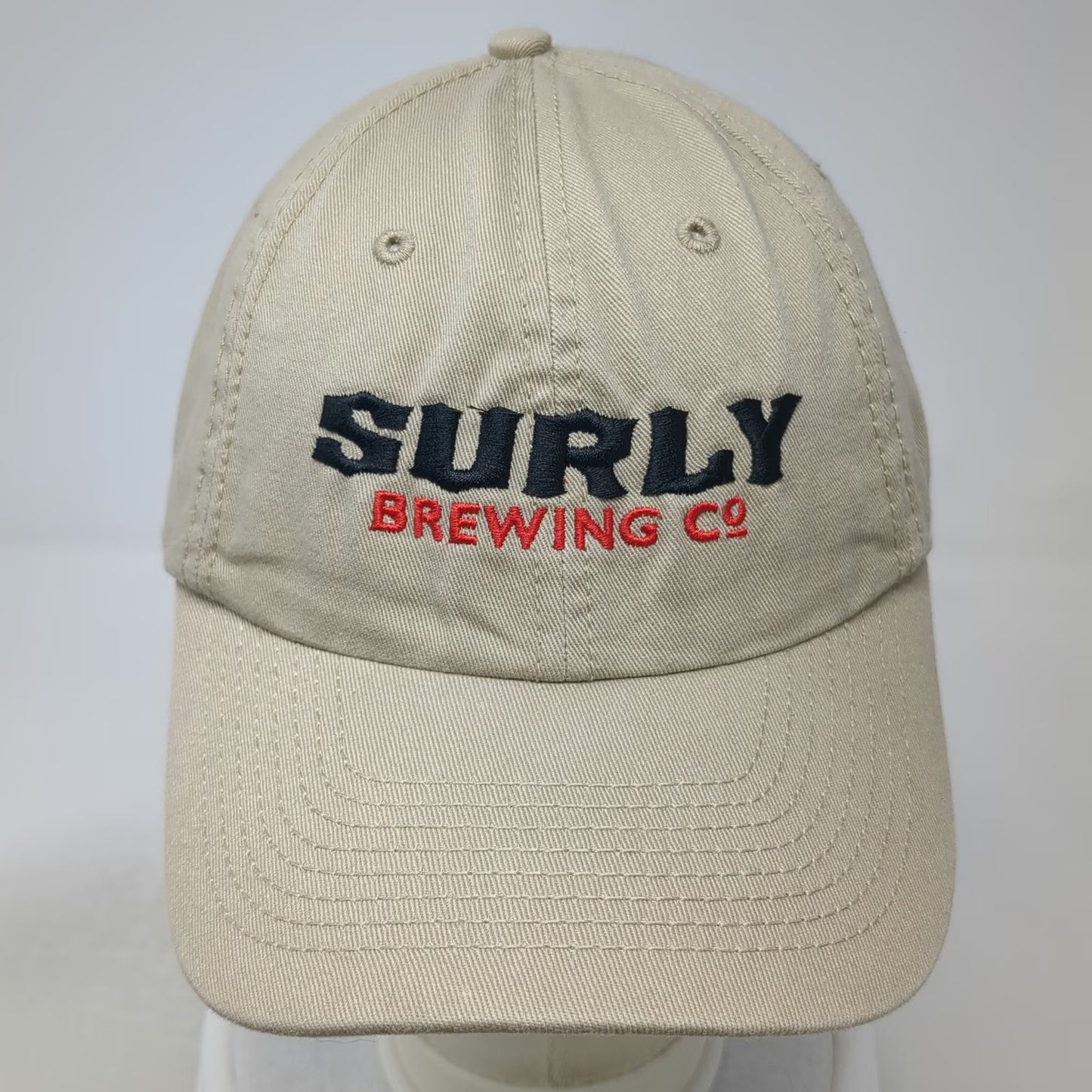 Advantage Surly Brewing Co Baseball Cap Beige One Size Strapback Hat Get Surly