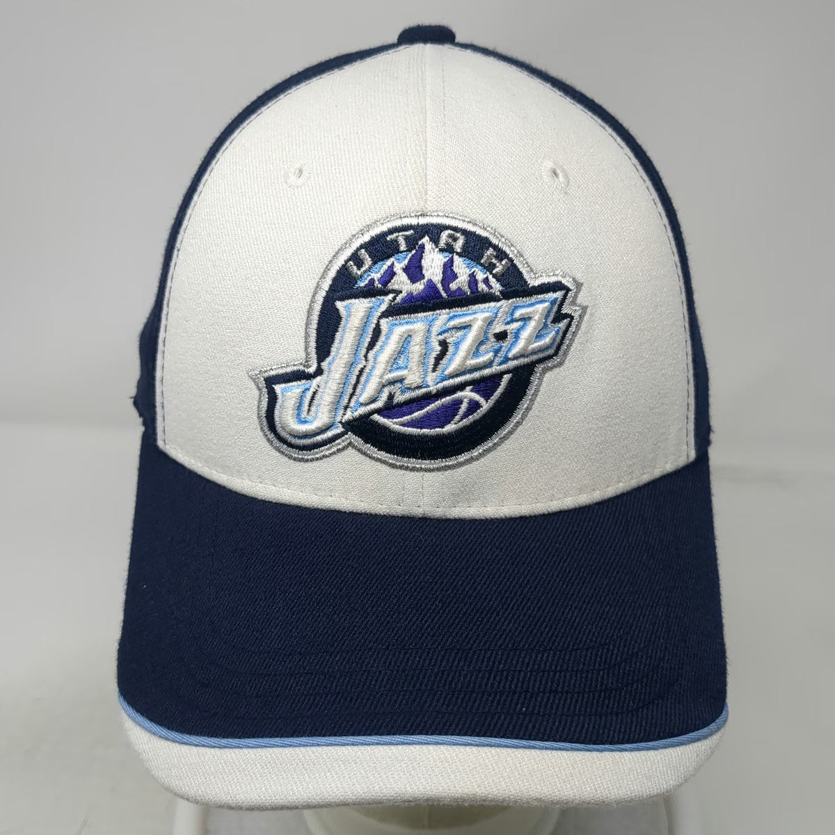 Utah Jazz NBA Top of the World Blue One Size Hat One Fit Two Tone Embroidered