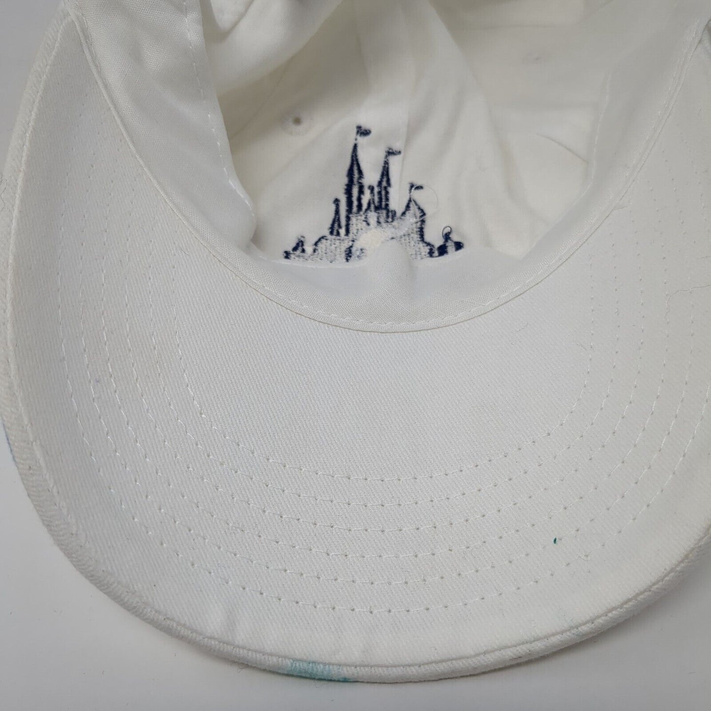 Walt & Mickey Silhouette Slideback Hat White One Size Adjustable Disney