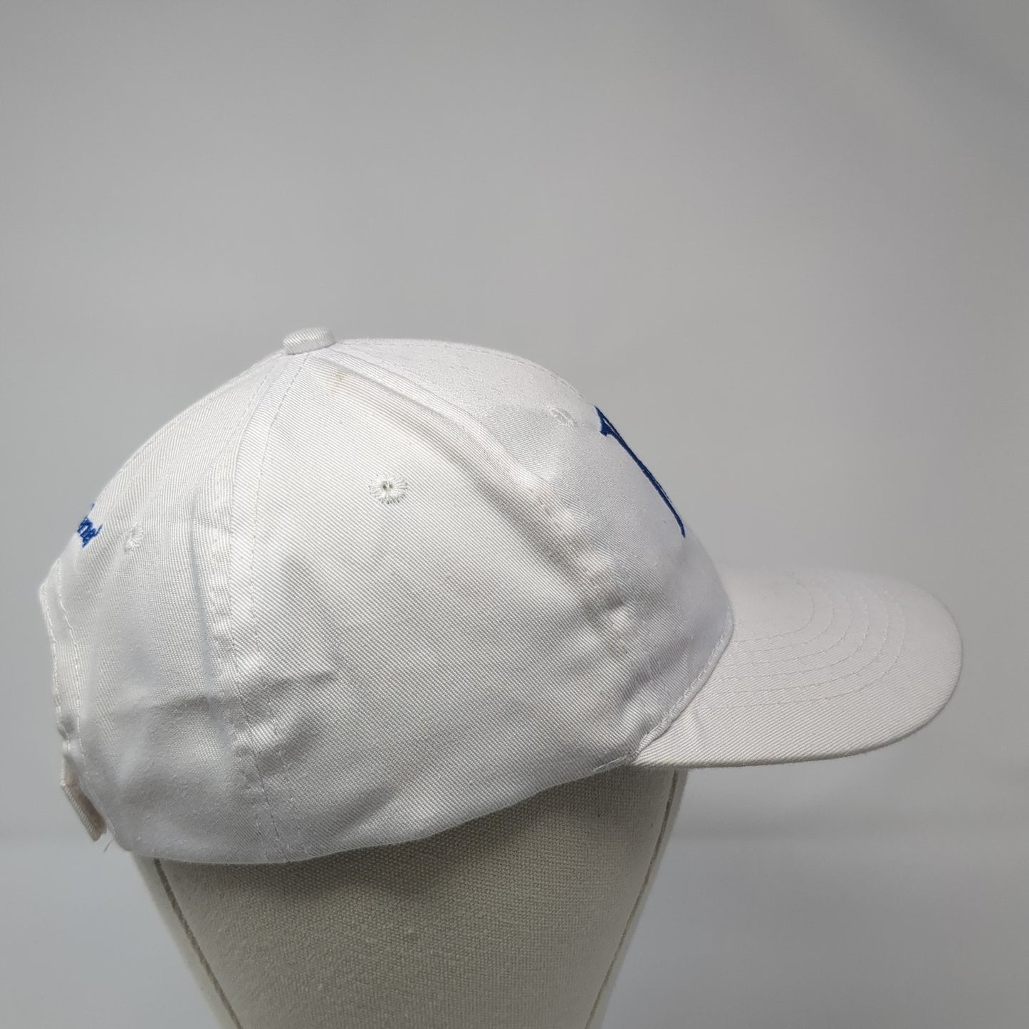 KC Edward Jones Strapback Baseball Cap White One Size Adjustable Embroidered