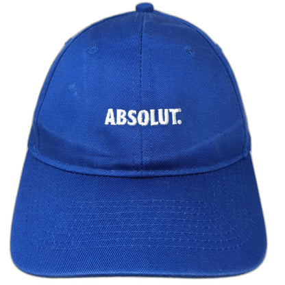Port & Company Absolut Vodka Blue Baseball Cap One Size Strapback Cotton Hat