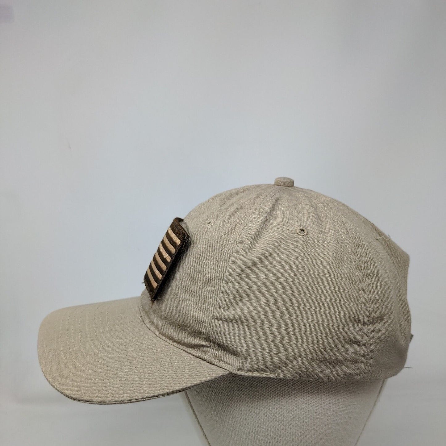 American Flag Lopez Strapback Hat Tan One Size Adjustable Patriotic Propper