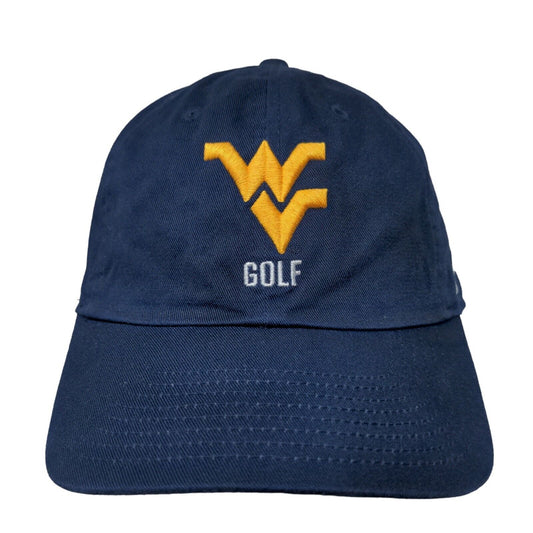 Nike 1Size Men's Slideback Hat Blue OS West Virginia Mountaineers Logo