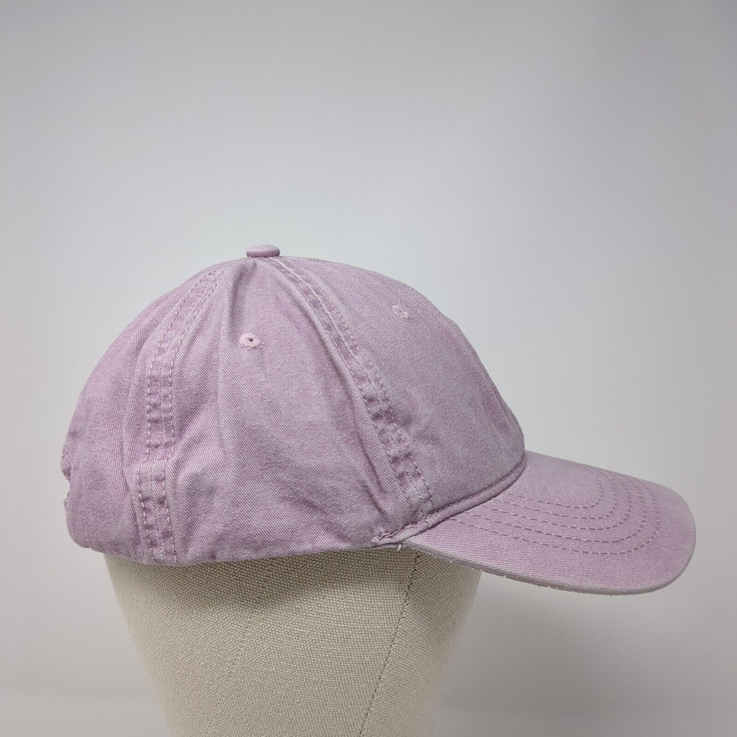 Unbranded Slideback Hat Purple One Size Adjustable Vented Holes 6 Panel Blank