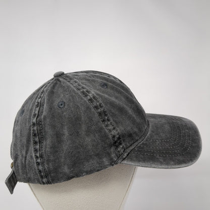 Unbranded Slideback Hat Black Soot Adjustable Blank 6 Panel Outdoor