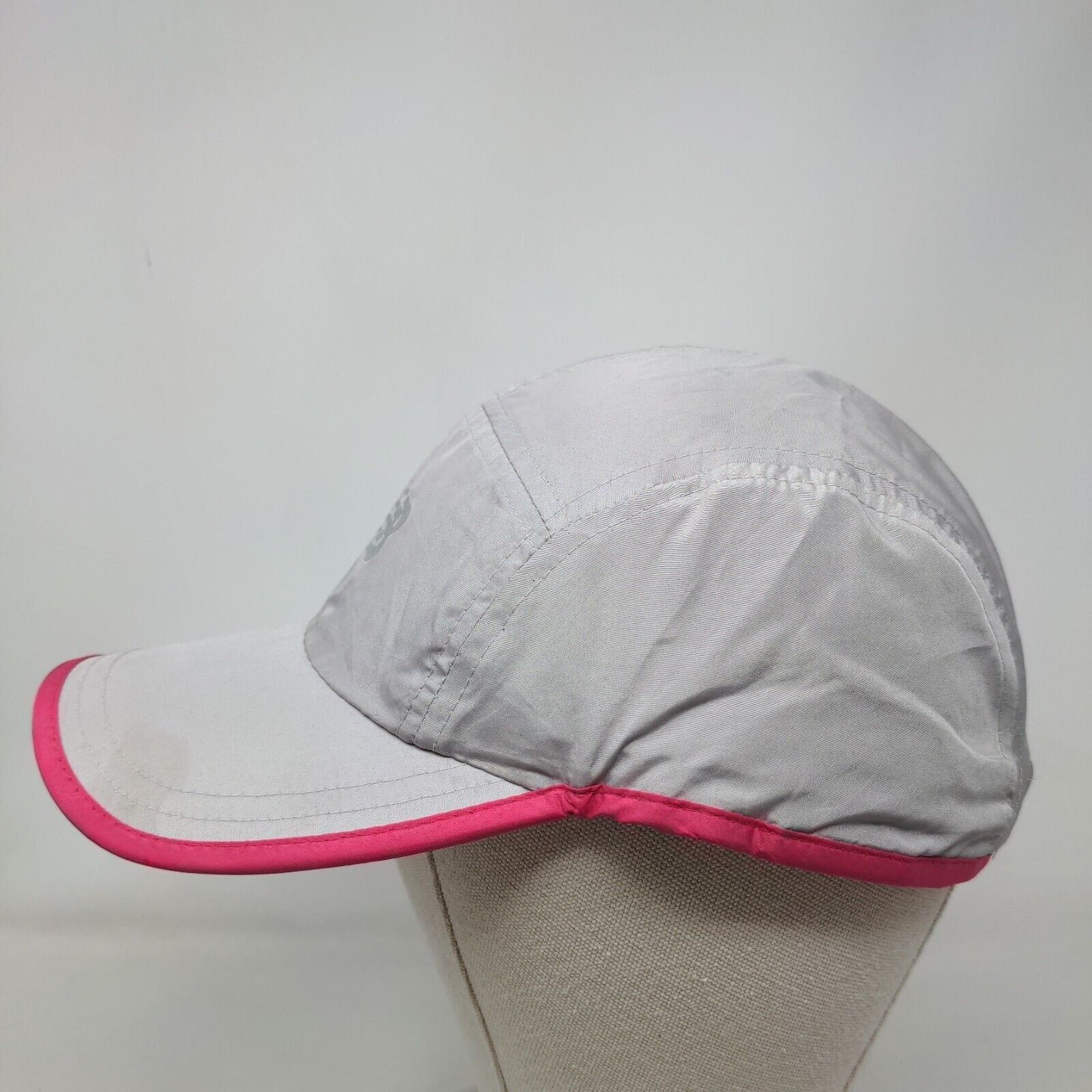 New Balance Strapback Hat Gray One Size Adjustable Lightweight Polyester