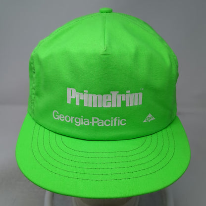 Swingster 5 Panel Green Hat Georgia-Pacific PrimeTrim Snapback GP Logo Vintage