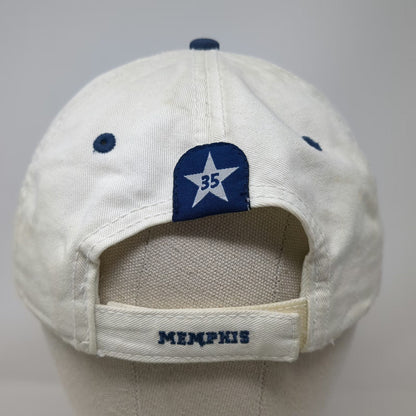 The Game Hard Rock Cafe Memphis 35th Anniversary White Blue OS Baseball Cap Hat