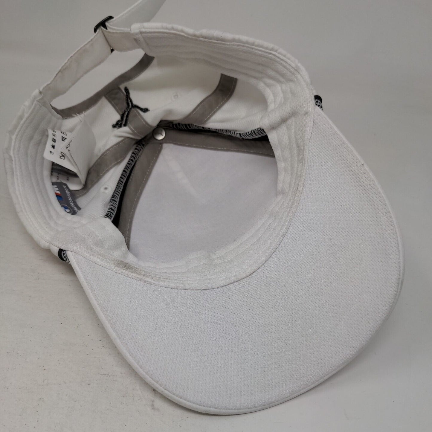 BMW Motorsport Puma Slideback Hat White Adult Adjustable Vent Holes