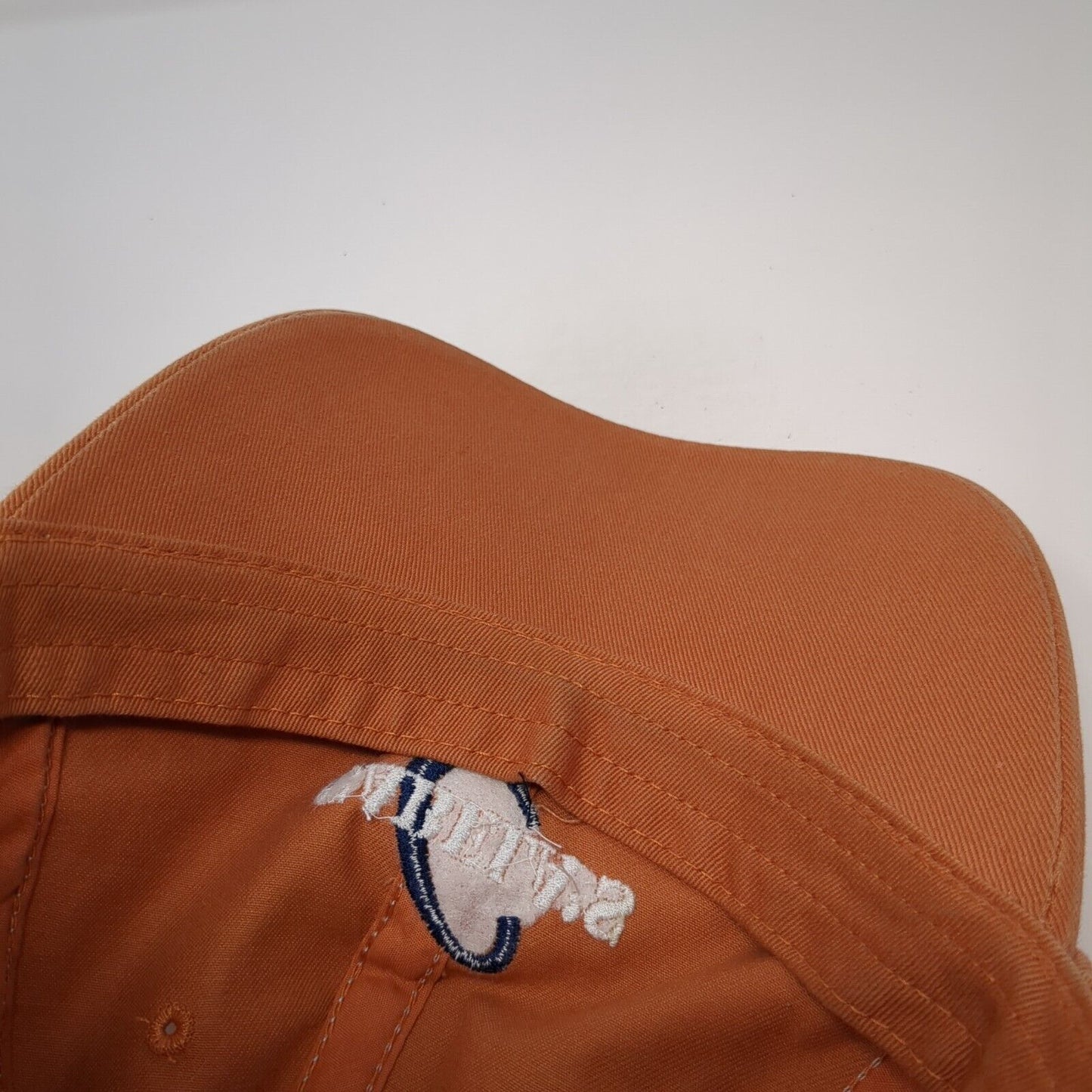Cabela's Slideback Hat Orange One Size Adjustable Embroidered Patch