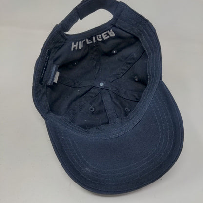 Tommy Hilfiger Strapback Hat Blue One Size Adjustable Embroidered Vented Holes