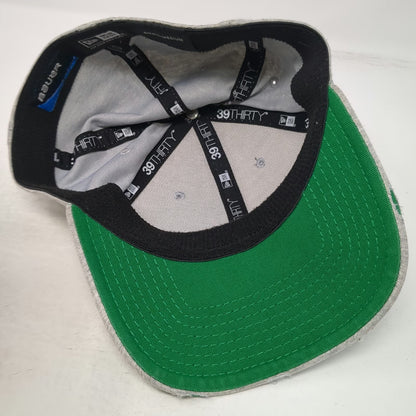 New Era Bauer Hockey Baseball Cap Gray M 39THIRTY Clover Green Stitching Hat
