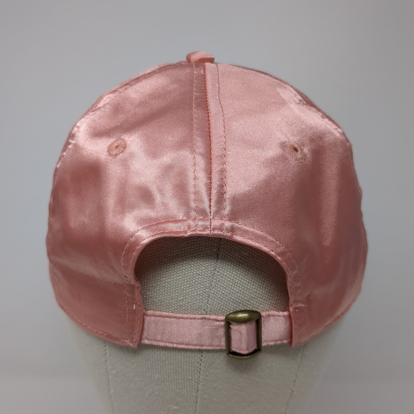Unbranded Slideback Baseball Cap Pink One Size Adjustable Vented Holes Blank