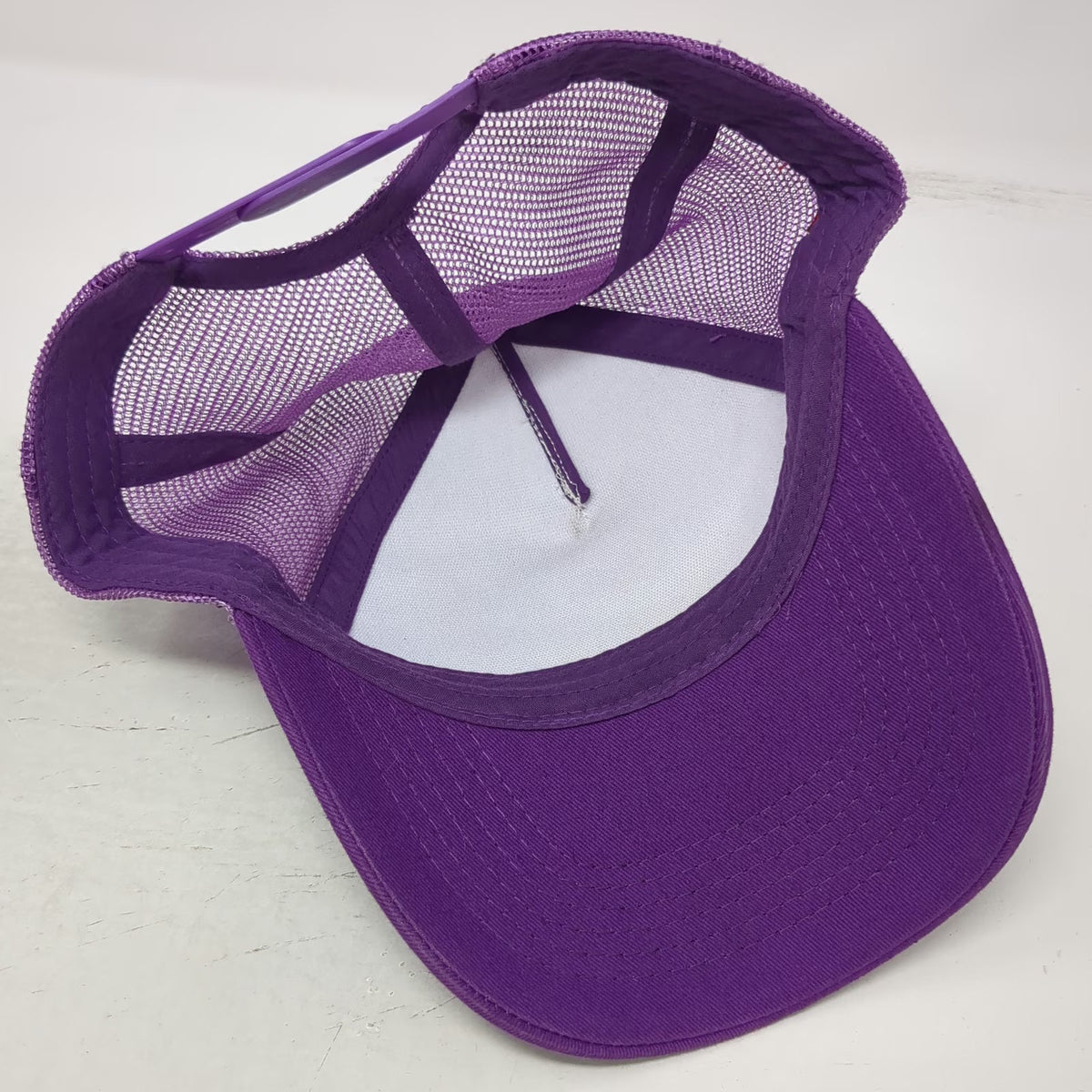 Trucker Hat Purple One Size Magic Johnson Magic Mart Capital One Mesh Snapback