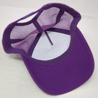 Trucker Hat Purple One Size Magic Johnson Magic Mart Capital One Mesh Snapback