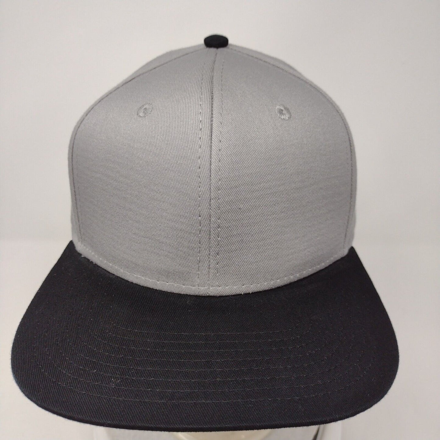 Otto Snapback Hat Gray OSFM Adjustable 6 Panel Vent Holes Colorblock