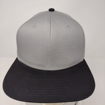 Otto Snapback Hat Gray OSFM Adjustable 6 Panel Vent Holes Colorblock