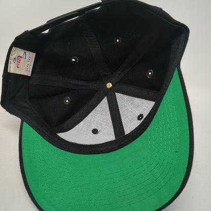 Otto Cap Snapback Black One Size Long Beach California Queen Mary Ship Hat Green