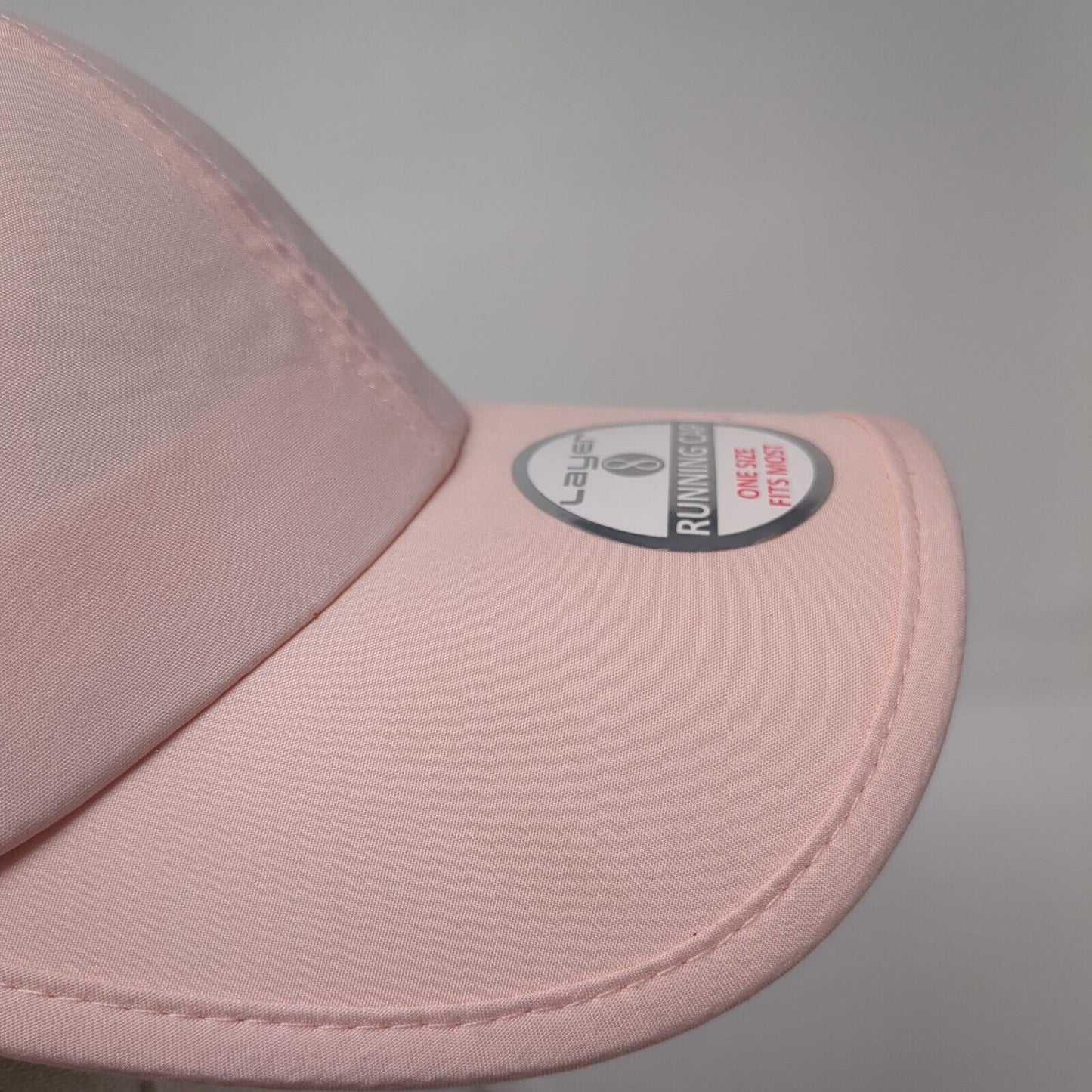 Layer 8 Running Cap Pink One Size Adjustable Breathable 6 Panel Blank