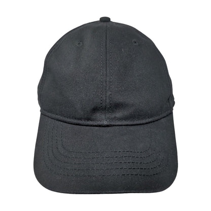 Unbranded Slideback Hat Black One Size Adjustable Vented Holes 6 Panel Blank