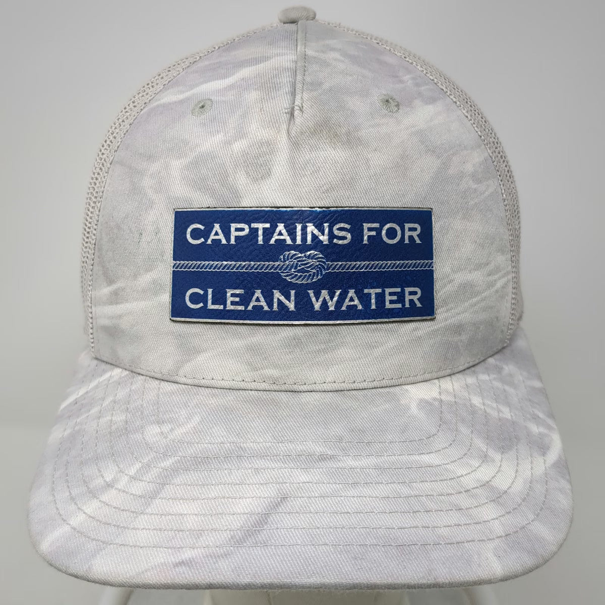 Richardson Trucker Hat Gray One Size Captains For Clean Water Mesh Snapback