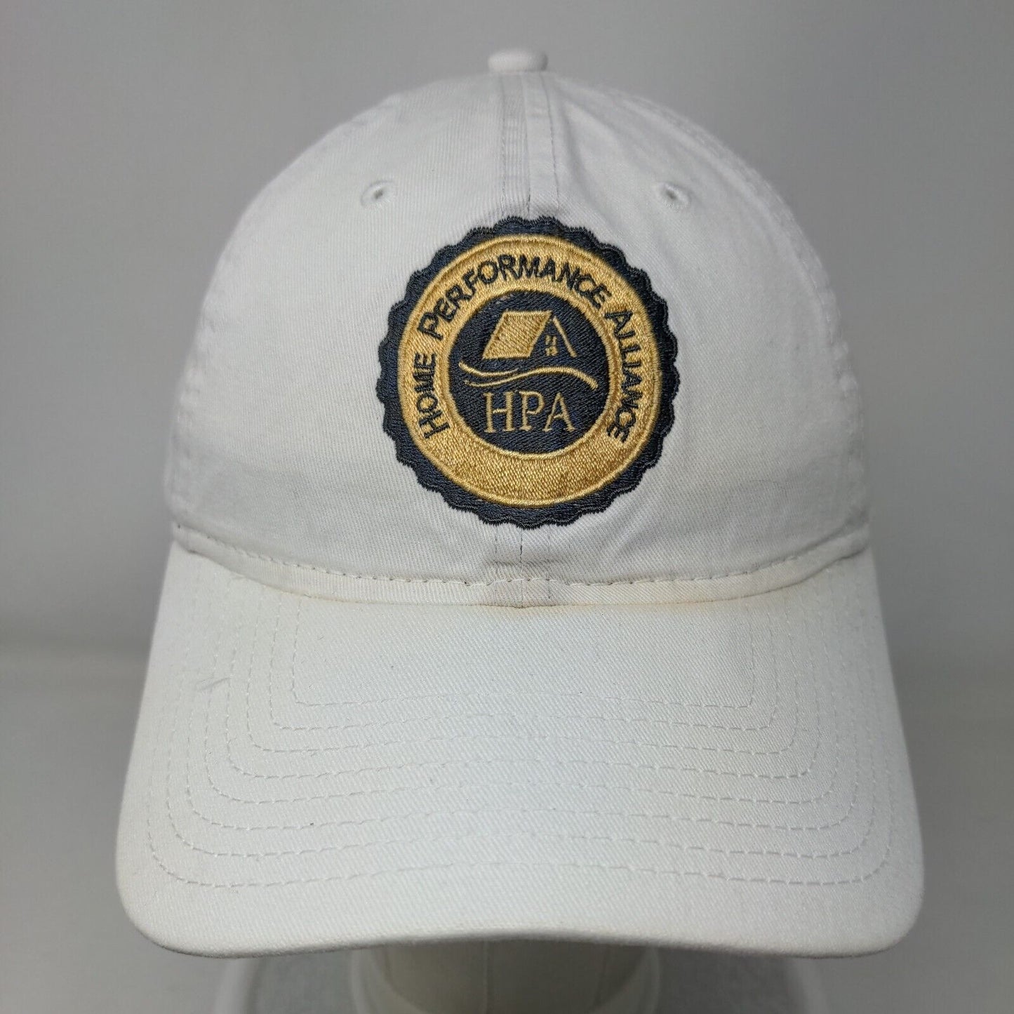 Home Performance Alliance Slideback Hat White OSFM Adjustable 6 Panel New Era