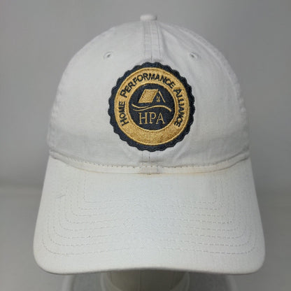 Home Performance Alliance Slideback Hat White OSFM Adjustable 6 Panel New Era