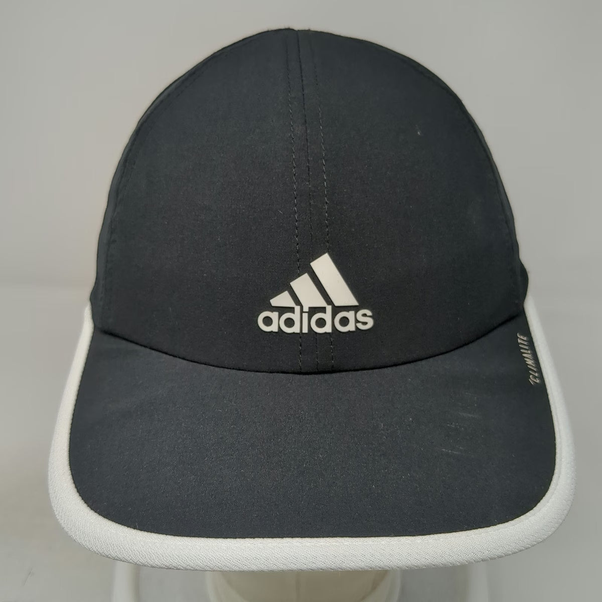 Adidas Baseball Cap Black One Size Climalite Mesh Strapback Athletic Hat Sport